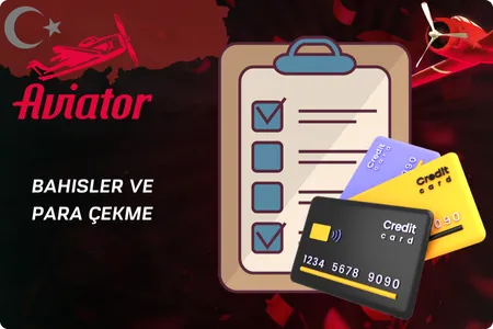 Aviator uçak oyunu için bahis yapma ve para çekme seçenekleri